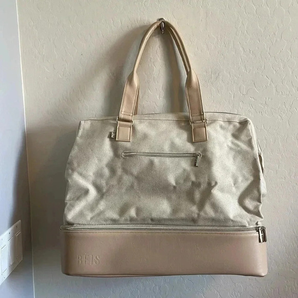 BEIS Elegant Cream and Tan Travel Bag - Picture 7 of 12